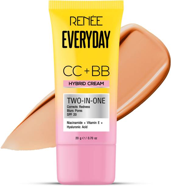 Renee Everyday CC+BB Cream - SPF 20, Corrects Redness, Hydrates Skin Foundation
