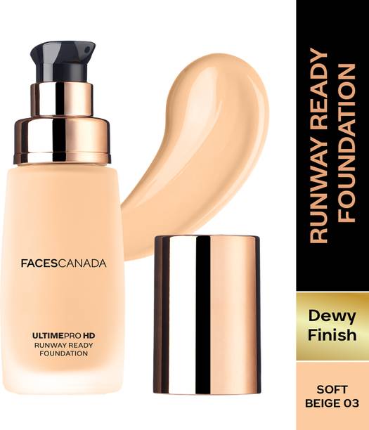 FACES CANADA Ultime Pro Hd Runway Ready Foundation | Dewy Finish | Glass Skin Effect Foundation
