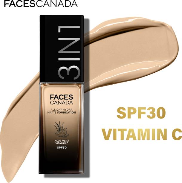 FACES CANADA All Day Hydra Matte | 3 in 1 Moisturizer + SPF 30 + Foundation