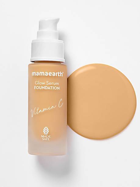 Mamaearth Glow Serum Foundation with Vitamin C & Turmeric for 12-Hour Long Stay Foundation