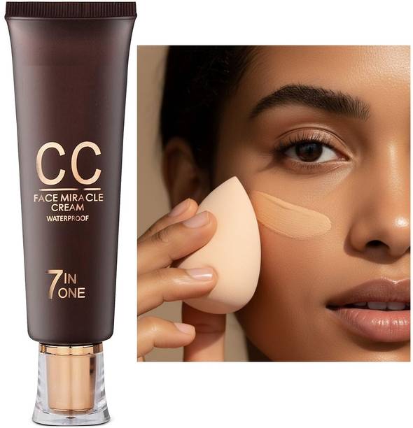 QWLEZ Perfect Skin 7 in 1 CC Cream Lightweight Glow Finish Foundation