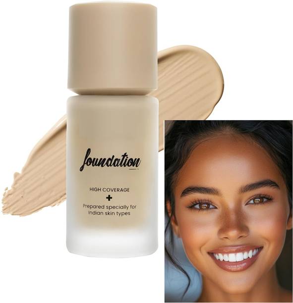 GULGLOW99 High Coverage Liquid Foundation | Blemish Free & Blendable Makeup honey beige Foundation