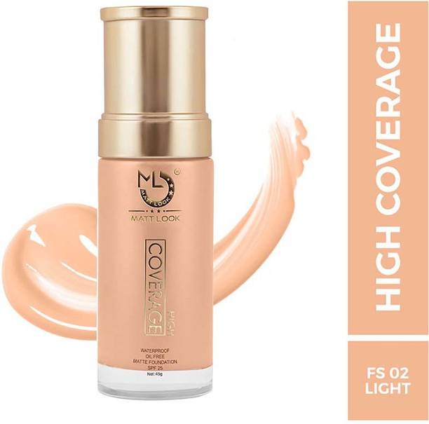 MATTLOOK High Coverage Waterproof oil Free Matte Foundation SPF 25-02 LIGHT Foundation