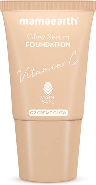 Mamaearth Glow Serum Mini Tube with Vitamin C & Turmeric for 12-Hour Long Stay Foundation