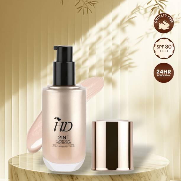 JehranLehran HD 2in1 Liquid Super Stay Foundation | Beauty Glow | SPF 30+ Foundation