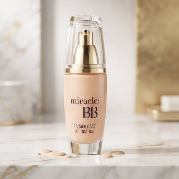 BLUST&FAMME BB Miracle Foundation Full Coverage ,Smudgeproof Pack of 1 Foundation