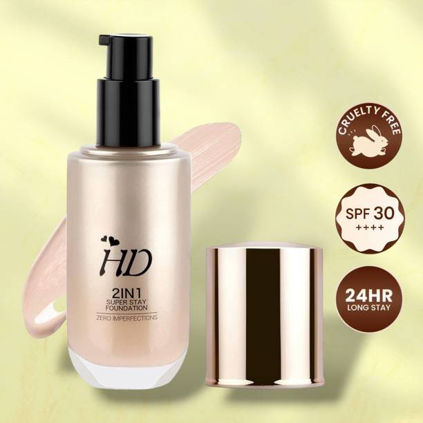JehranLehran HD 2in1 Super Stay Foundation | Natural Finish | SPF 30+ Foundation