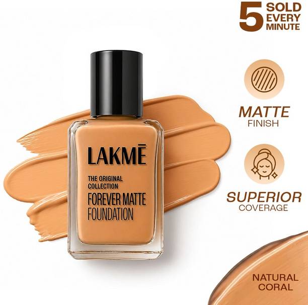 Lakmé Forever Matte , Superior Coverage, Vit E, Lightweight Foundation