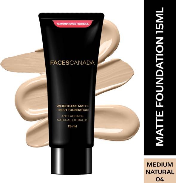 फेसेस कनाडा Weightless Matte Finish Foundation | Lightweight | Anti-Ageing | Flawless Finish Foundation
