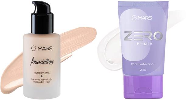 MARS High Coverage Liquid Foundation and Zero Pore Perfection Primer Foundation