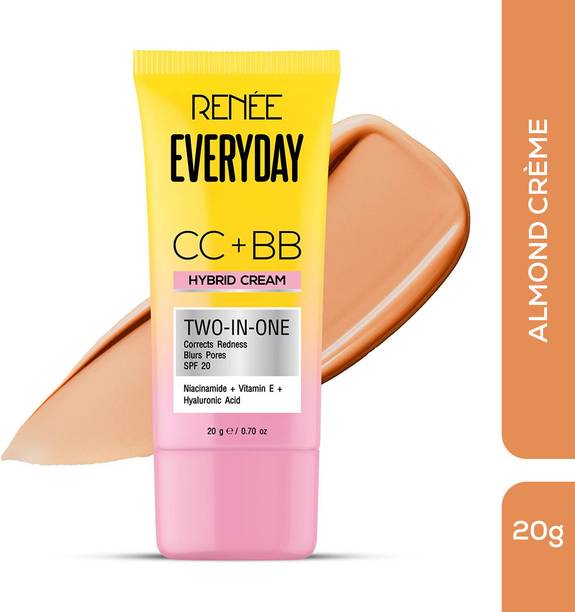 Renee Everyday CC+BB Cream - SPF 20, Corrects Redness, Hydrates Skin Foundation