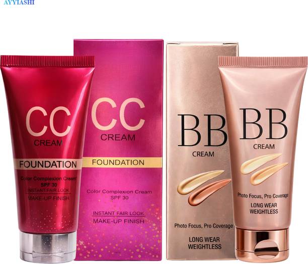 AYYIASHI Beauty Cc Cream Beauty Bb Cc Cream Matte Glow Women Girls Pack Foundation