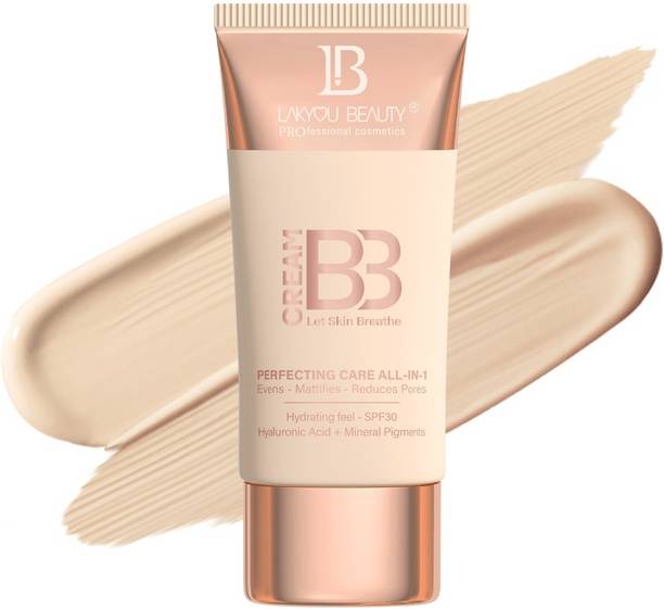Lakyou Beauty BB Cream | Breathable | All-in-1 Care | Evens Tone | Mattifies | Reduces Pores Foundation