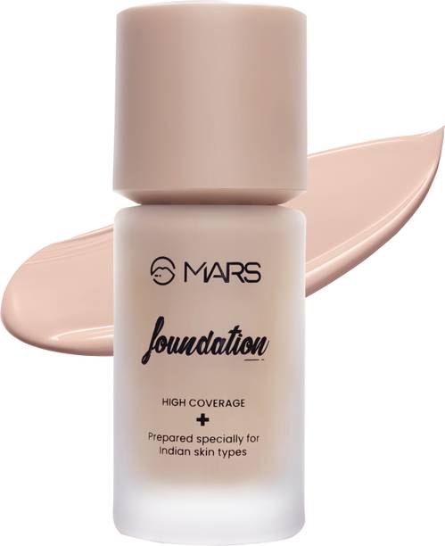 MARS High Coverage Liquid Foundation | Blemish Free & Blendable Makeup  Foundation