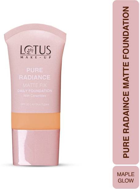 LOTUS MAKE - UP Pure Radiance Matte Foundation- 06 maple Glow, Matte Finish, SPF 20 Foundation