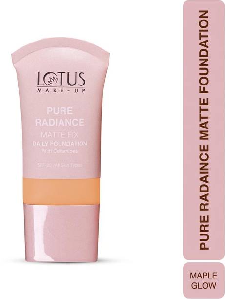 LOTUS MAKE - UP Pure Radiance Matte Foundation- 06 maple Glow, Matte Finish, SPF 20 Foundation