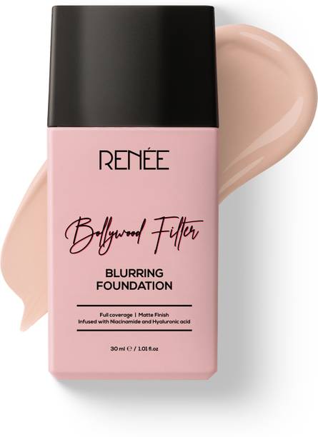 रिनी Bollywood Filter Blurring Matte Foundation, Lightweight, Full Cover - 30 ml Foundation