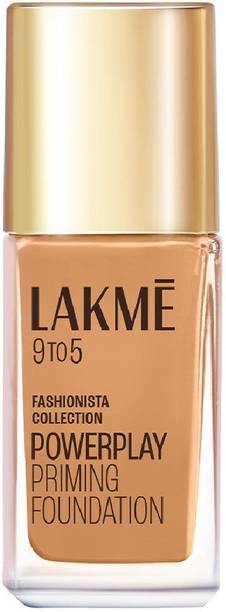 Lakmé 9to5 Powerplay Priming Foundation, Built in Primer, Long-Lasting, SPF 20 Foundation