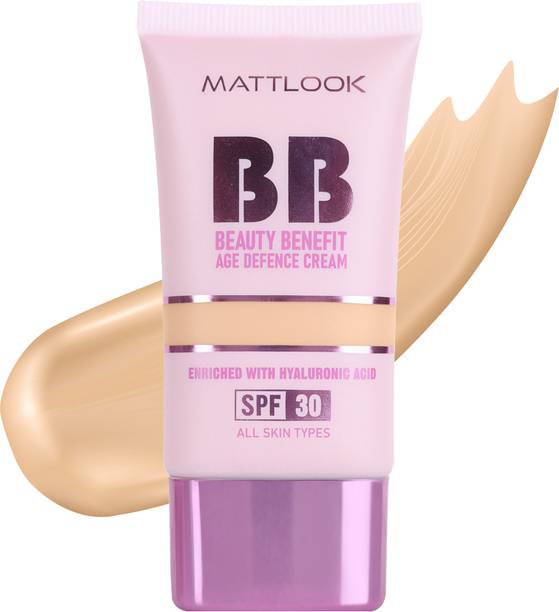 MATTLOOK BB Beauty Benefit Age Defense Cream Foundation with Lightweight Formula SPF-30 Foundation