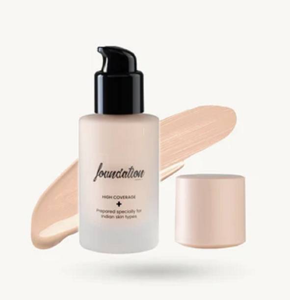 GULGLOW99 High Coverage Liquid Foundation Blemish Free & Blendable Makeup ivory Foundation