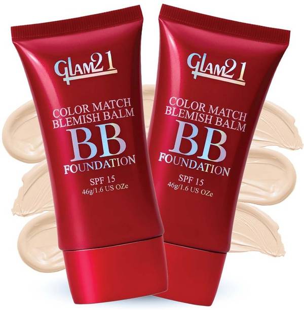ग्लैम21 Color Match BB Foundation +SPF15 Dual Purpose Foundation & Sunscreen| Non-greasy Foundation