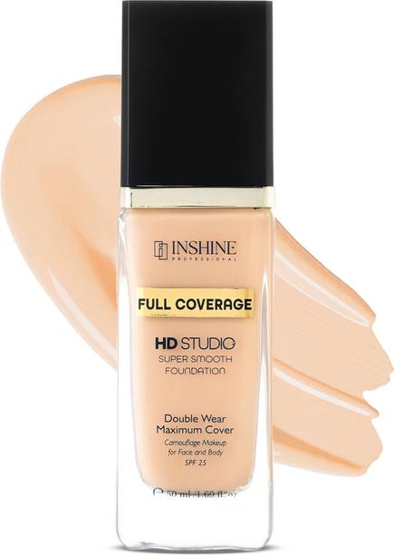 INSHINE Full Coverage Foundation - Lightweight & Waterproof ,24-Hr stay Foundation