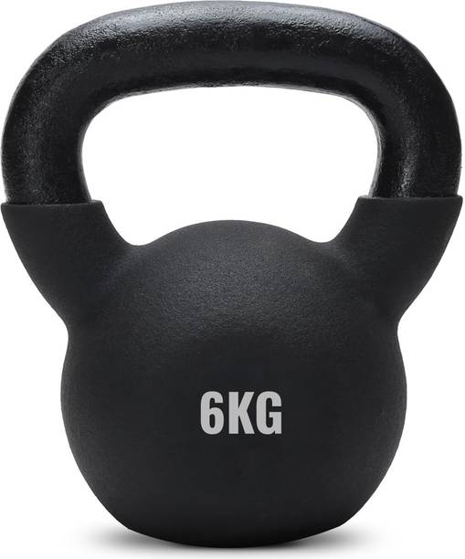 SLOVIC Neoprene Kettle bell Dumbbell | Exercise Equipment for Home Gym Black Kettlebell