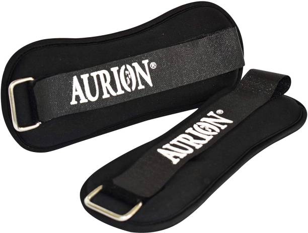 Aurion neoprene Ankle Weight Band 0.5 KG X 2 (Black) Black Ankle & Wrist Weight
