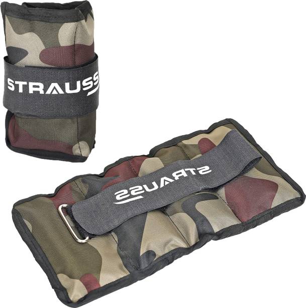 Strauss (0.5 Kg x 2) Ankle Weight | Wrist & Leg Weights Cuff, 0.5Kg Each, Pair Multicolor Ankle & Wrist Weight