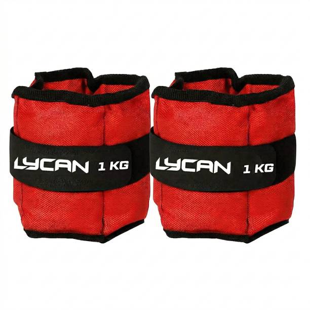 LYCAN wrist & ankle weight 1kg pair Red Ankle & Wrist Weight