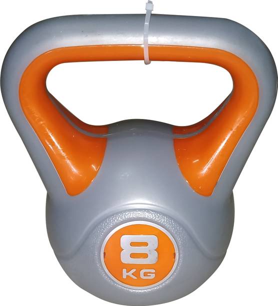 COUGAR Kettlebell , Plastic Kettlebell 8 Kg , Kettle Bells For Fitness Strength Stamina Grey Kettlebell