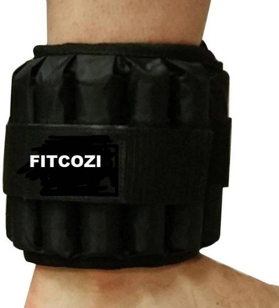Fitcozi Adjustable Ankle Weights Pair (0.5 KG X 2) Black Ankle Weight
