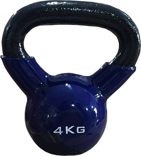 LYGER Vinyl Coated Premium Kettlebell | Kettle bell For Gym & Workout Yellow Kettlebell