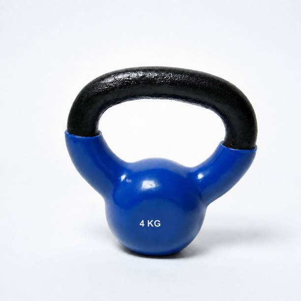 Energie Fitness Premium kettlebell (4kg) vinyl coated Secure Grip & rust-free finish Multicolor Kettlebell