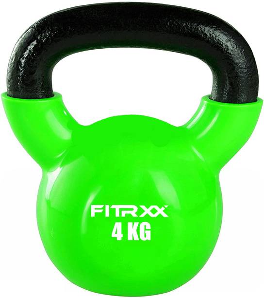 FITRXX Coated Solid Kettlebell Green Kettlebell