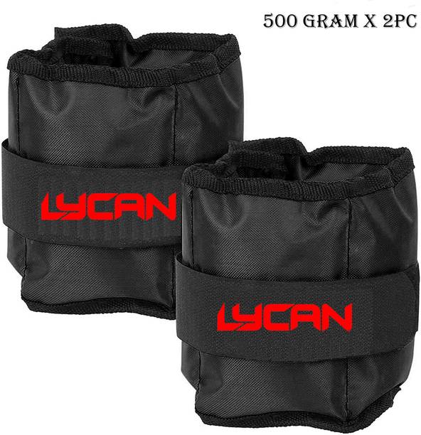 LYCAN 500 gram x 2 pc Black Ankle & Wrist Weight
