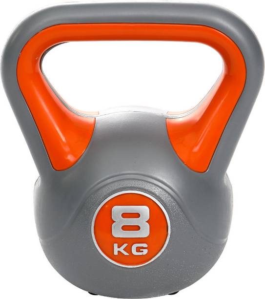 COUGAR Plastic Premium Kettle bell Free Weight, For Home and Gym Fitness Strength Orange Kettlebell