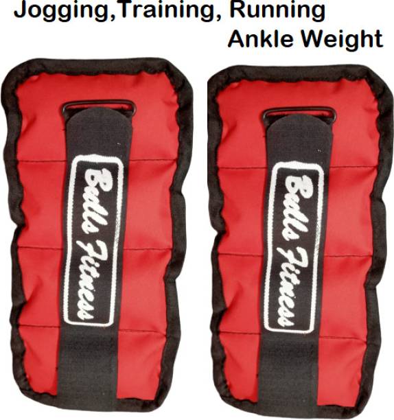 bulls fitness ANKLE WEIGHT 1 KG PAIR (1KG X 2 PCS) Red, Black Ankle & Wrist Weight