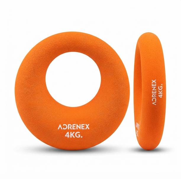Adrenex MoonFit 4 KG Kettlebell for Gym & Home Workout, Strength Training Orange Kettlebell