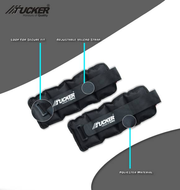 Tucker 0.5KG x 2 Pc Black Ankle & Wrist Weight Best Quality Black Ankle & Wrist Weight Black Ankle & Wrist Weight