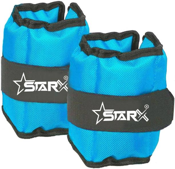STARX Adjustable Ankle Weights 1KG For Fitness | Walking | Running | Home Workouts | Blue Ankle Weight
