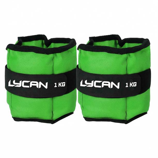 LYCAN wrist & ankle weight 1kg pair Green Ankle & Wrist Weight