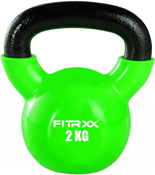 FITRXX Coated Solid Kettlebell Green Kettlebell