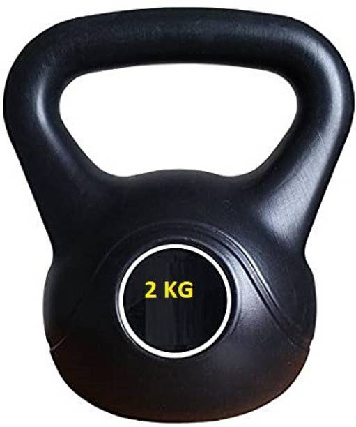 GYM KART (2KG) Exclusive Quality Kettle bell Home & Gym Fitness Workout Black Kettlebell