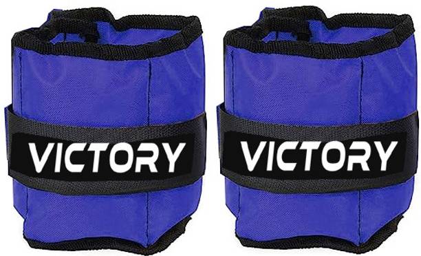 VICTORY Professional Wrist / Ankle Weight (1 Kg X 2) Pair Blue Ankle & Wrist Weight