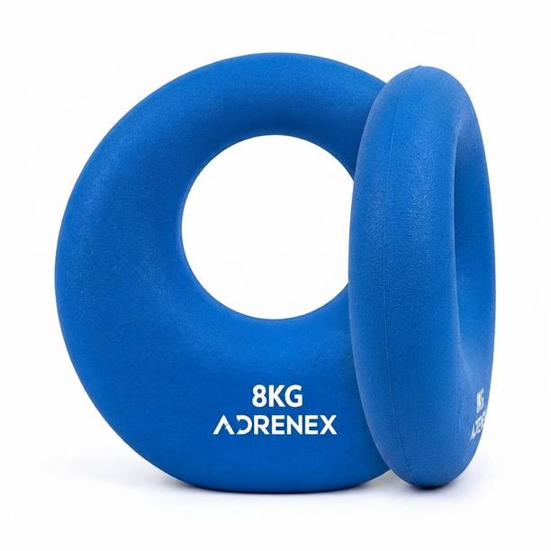 Adrenex Moon Fit 8KG Kettlebell for Gym & Home Workout, Strength Training Blue Kettlebell