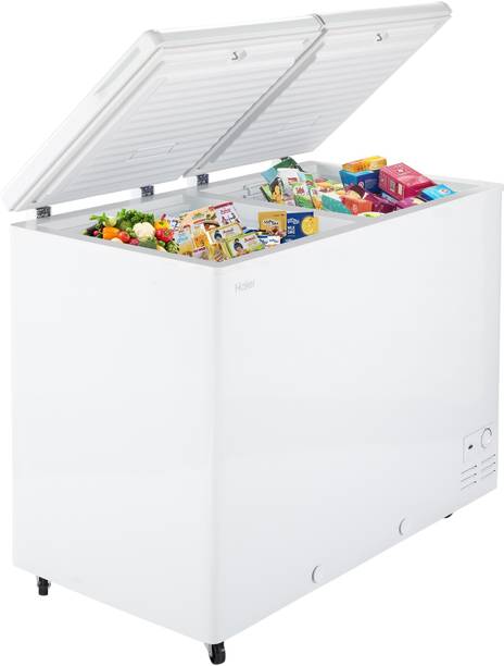 Haier 303 L Double Door Standard Deep Freezer  (White, HFC-325CM5)