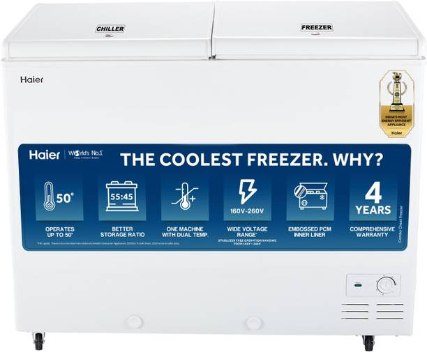 Haier 303 L Double Door Combo Chest Freezer