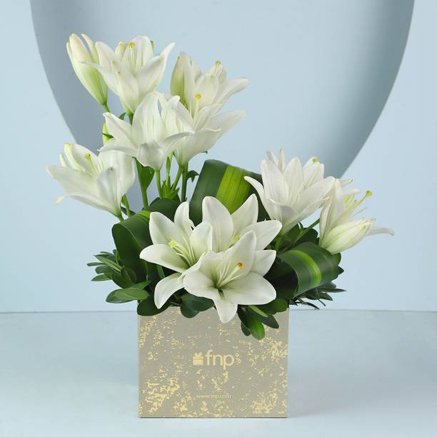 FNP Fresh White Lilies Bouquets