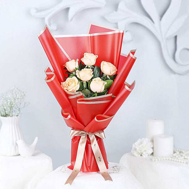 FNP Fresh Multicolor Roses Bouquets